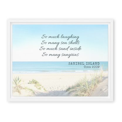 Memory Anchor™ Personalized Beach Canvas: Sun-Bleached Shores Edition