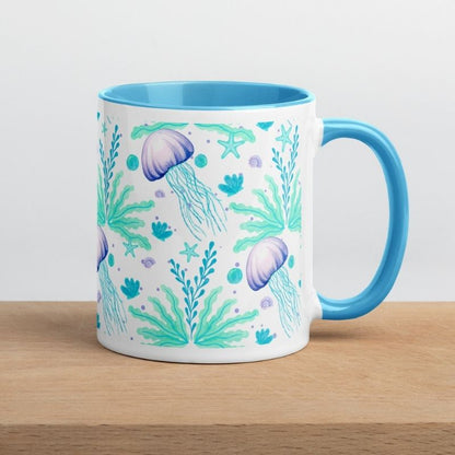 Beach Coffee mug on a table
