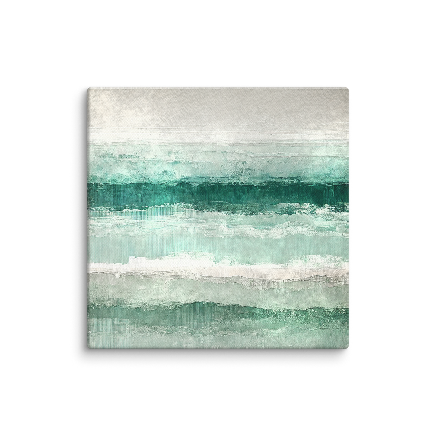 ocean wall artwork QUIET CURRENT. The seashore canvas art shows an abstract design inspired by the ocean.
