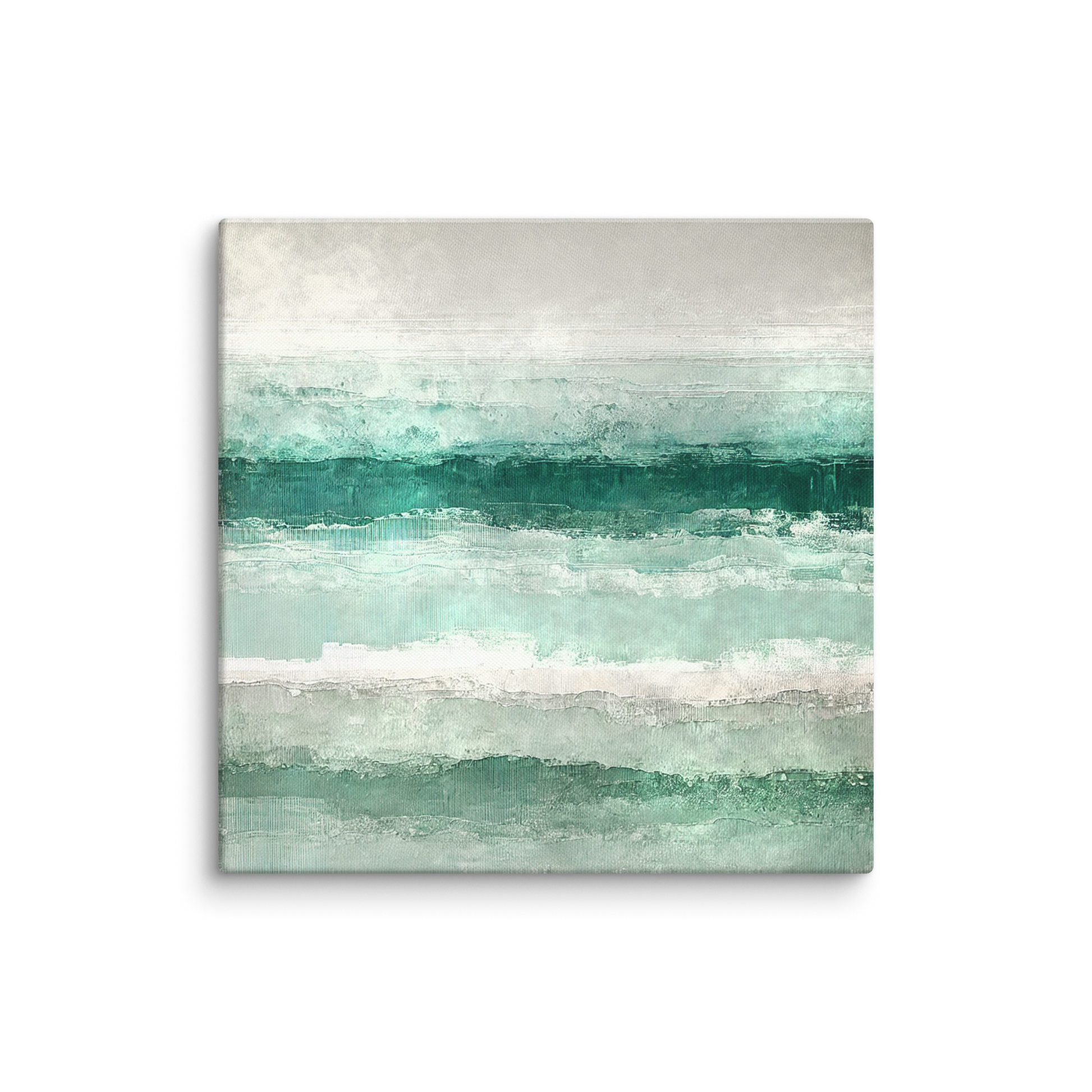 ocean wall artwork QUIET CURRENT. The seashore canvas art shows an abstract design inspired by the ocean.
