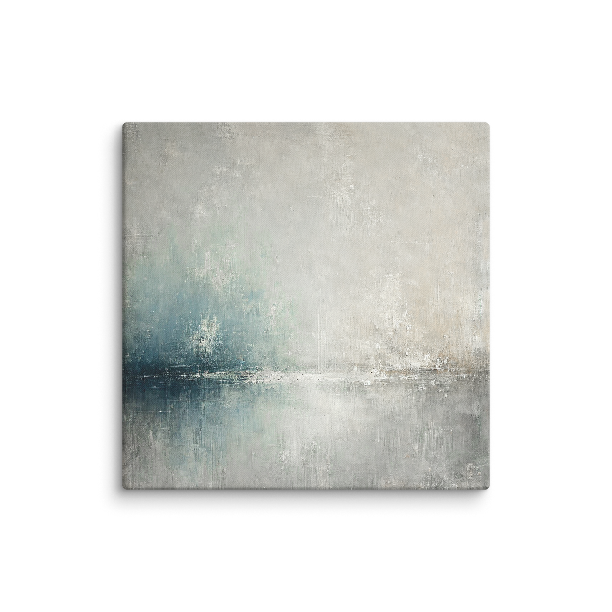 abstract ocean inspired canvas SALTY HORIZON. The beautiful canvas art shows an abstract design inspired by the ocean.
