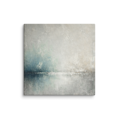 abstract ocean inspired canvas SALTY HORIZON. The beautiful canvas art shows an abstract design inspired by the ocean.
