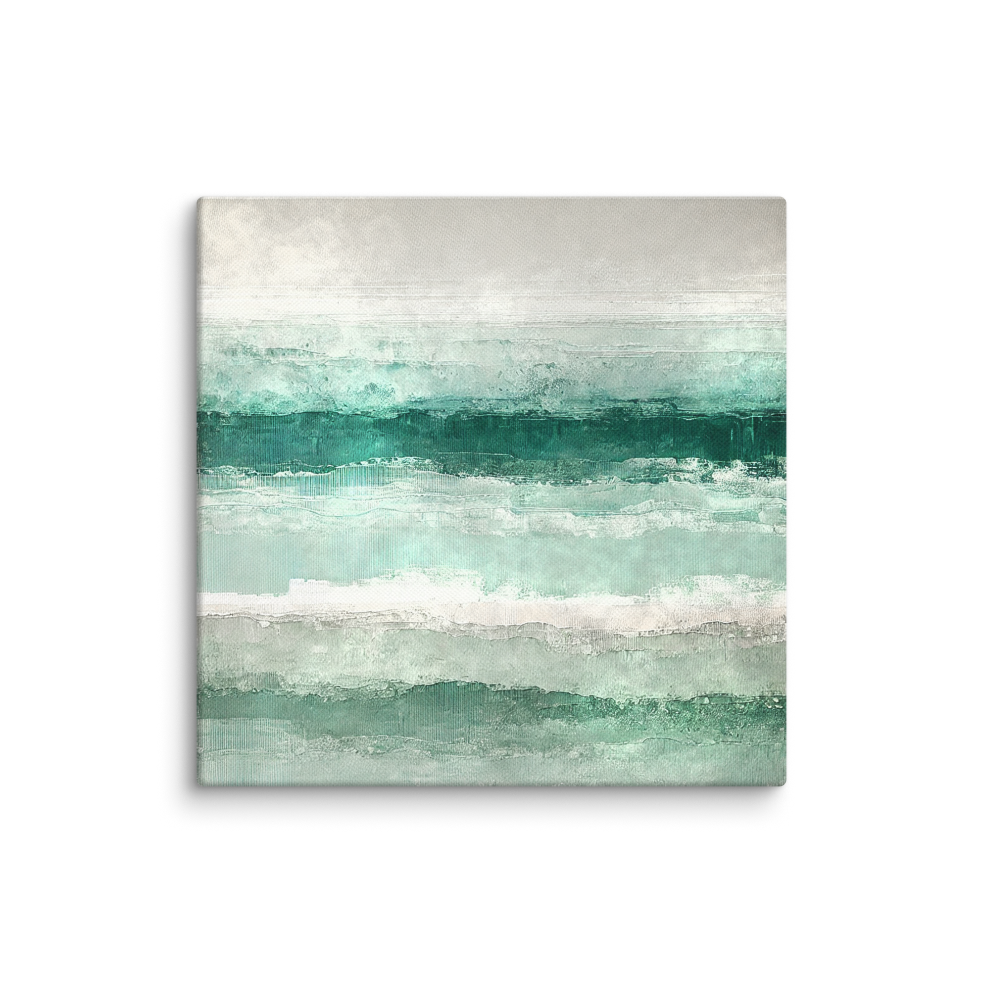 ocean wall art work QUIET CURRENT. The seashore canvas art shows an abstract design inspired by the ocean.
