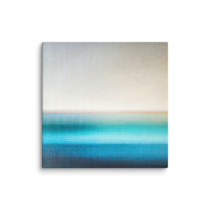 abstract coastal wall art LAGOON BLUE. The abstract modern coastal artwork shows an abstract design inspired by the ocean.
