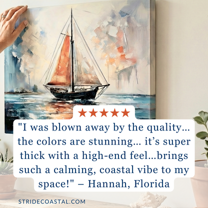 THE CHATHAM BELLE Beach Wall Art on Canvas, Multiple Sizes