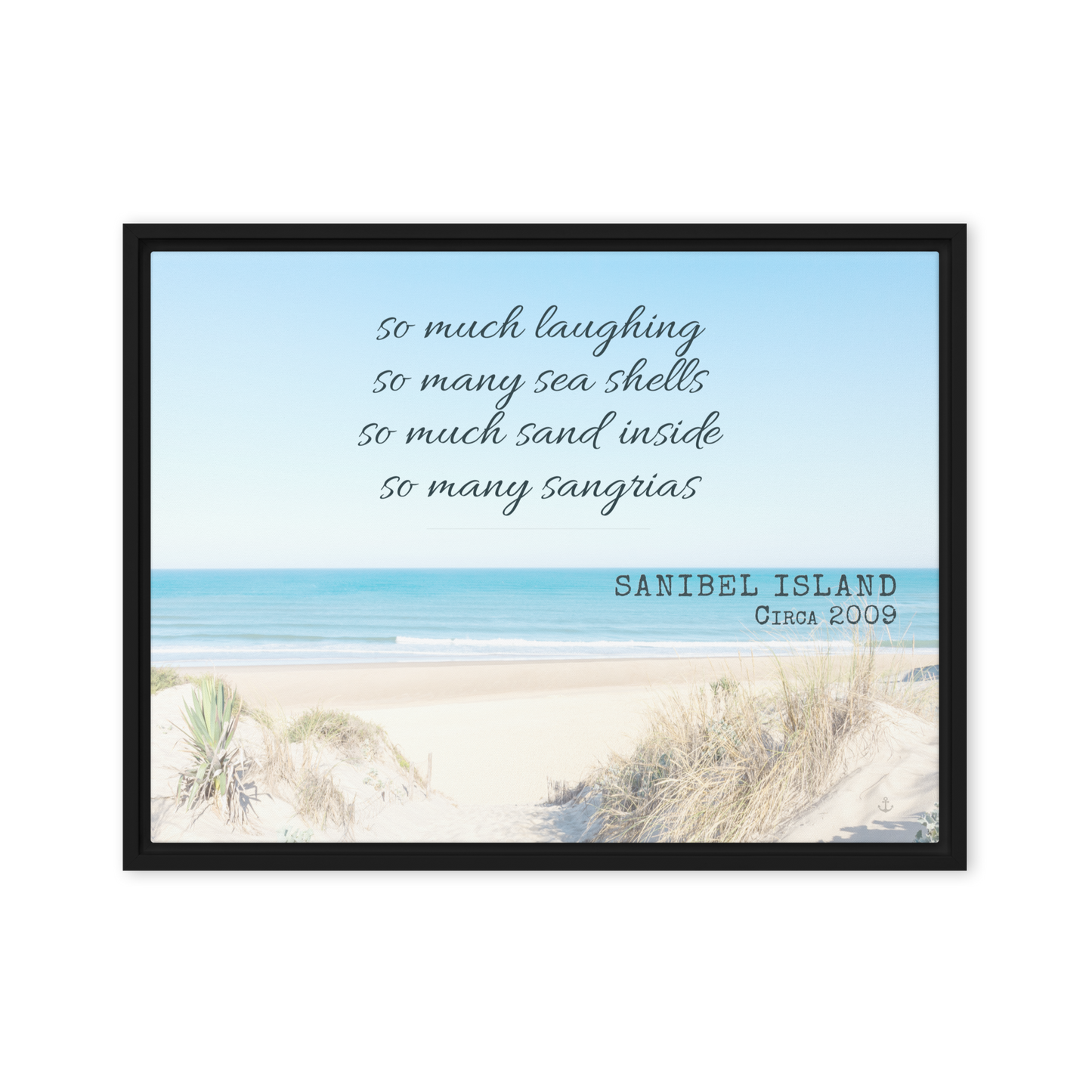 Memory Anchor™ Personalized Beach Canvas: Sun-Bleached Shores Edition