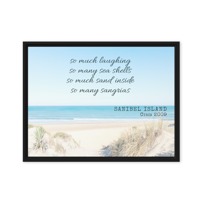 Memory Anchor™ Personalized Beach Canvas: Sun-Bleached Shores Edition