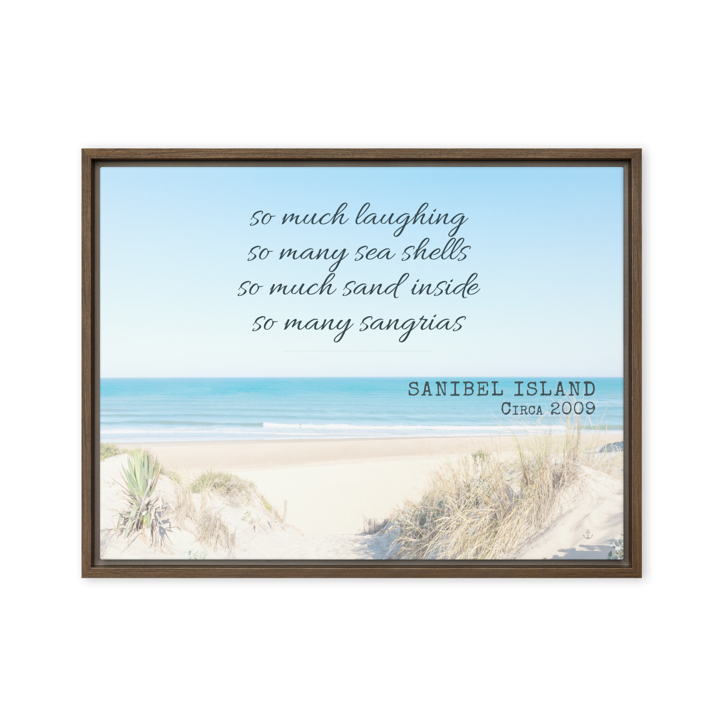 Memory Anchor™ Personalized Beach Canvas: Sun-Bleached Shores Edition