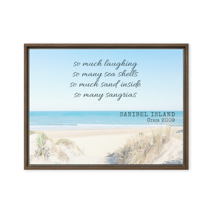 Memory Anchor™ Personalized Beach Canvas: Sun-Bleached Shores Edition