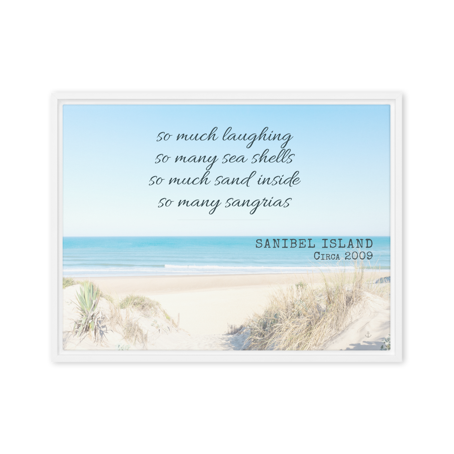 Memory Anchor™ Personalized Beach Canvas: Sun-Bleached Shores Edition