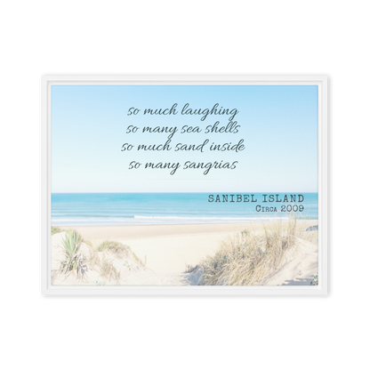 Memory Anchor™ Personalized Beach Canvas: Sun-Bleached Shores Edition