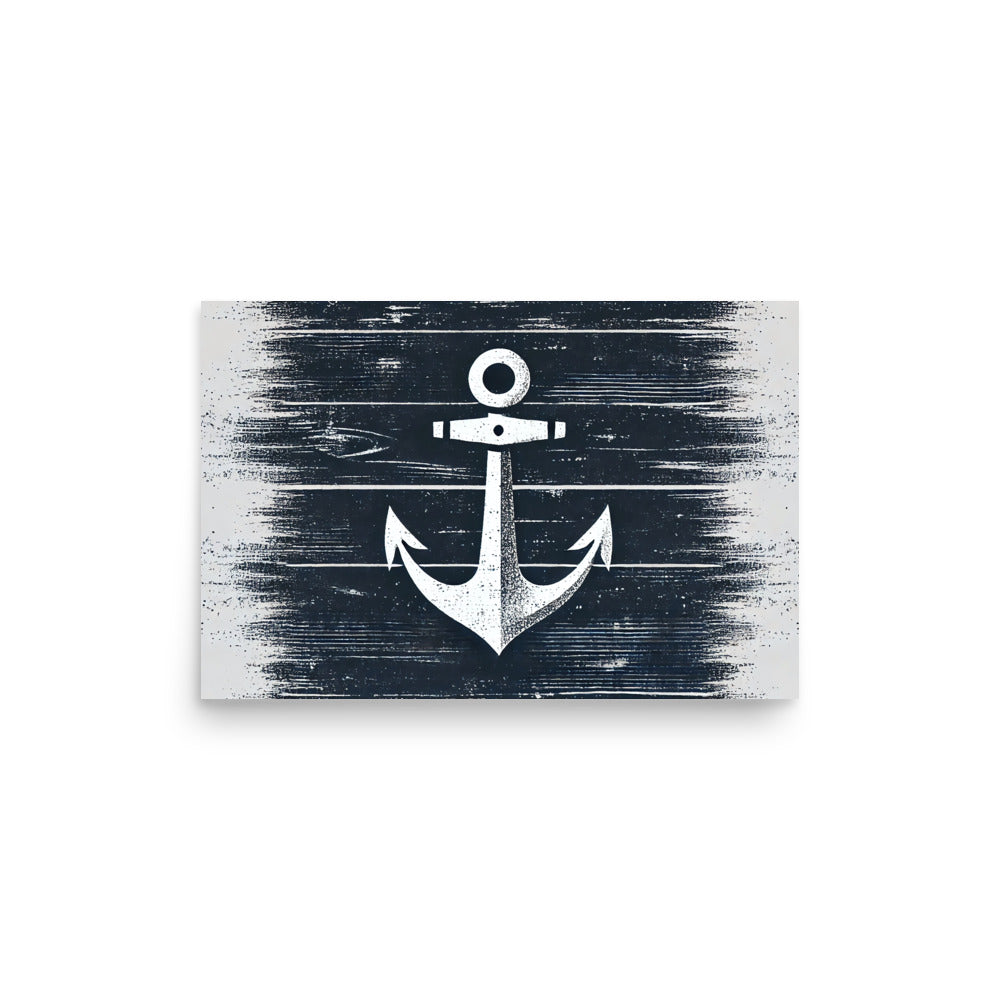 HARBOR HOLD Museum Quality Print Anchor Art, Premium Luster Finish