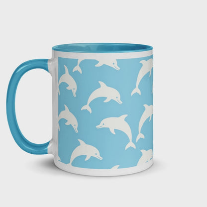 video showing all around the mug, left side, right side and center