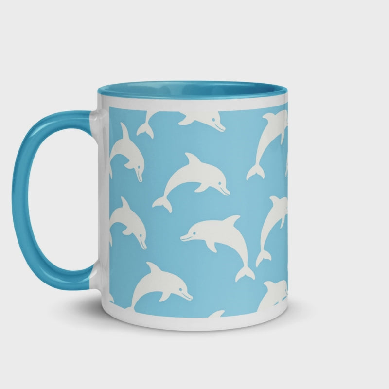 video showing all around the mug, left side, right side and center