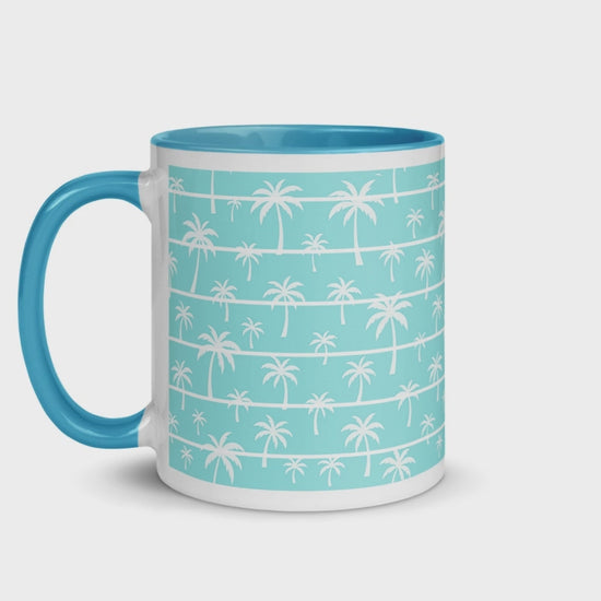 video showing all around the mug, left side, right side and center