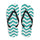 Teal Chevron Flip Flops — Flip Flops for Beachy Summer Adventures