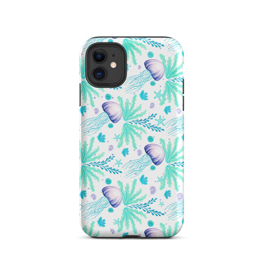 coastal iphone with ocean inspired jellyfish design